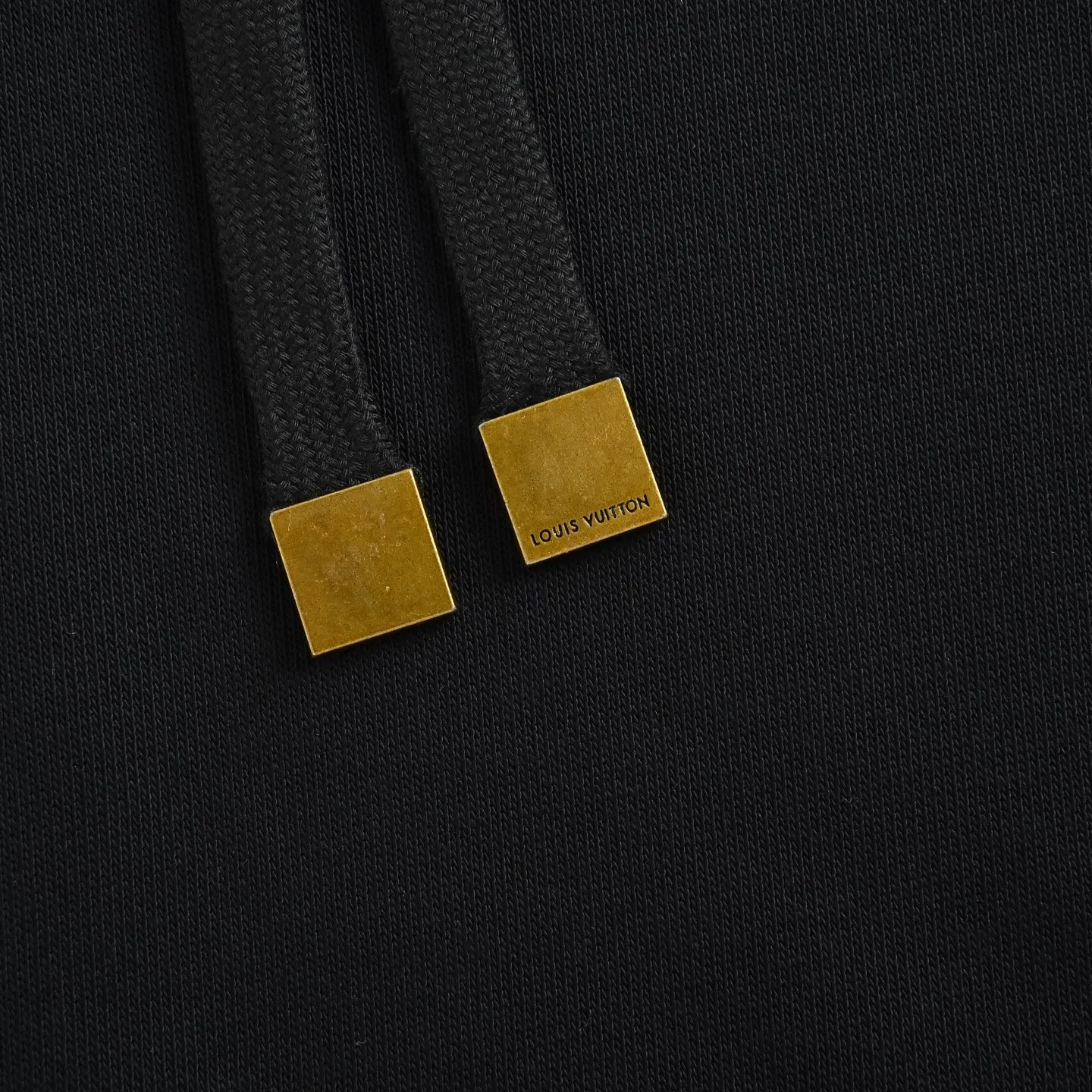 Louis Vuitton Signature Letter Pattern Printed Hooded Sweatshirt